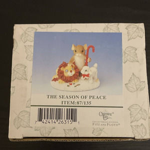 Fitz and Floyd The Season Of Peace-Charming Tails Mouse Figurine